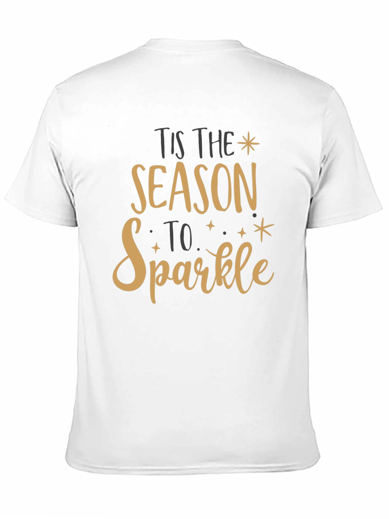 Tis the Season to Sparkle Black Tee