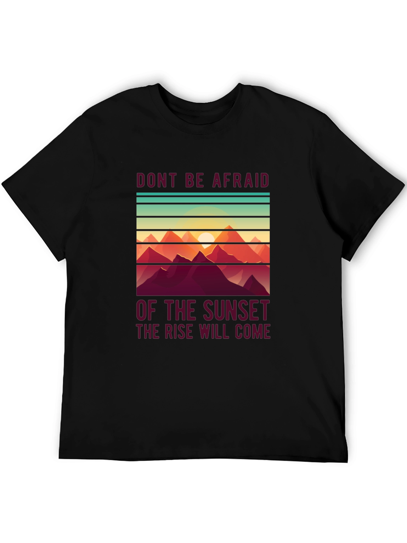 Sunset Rise T-Shirt - Inspirational Design