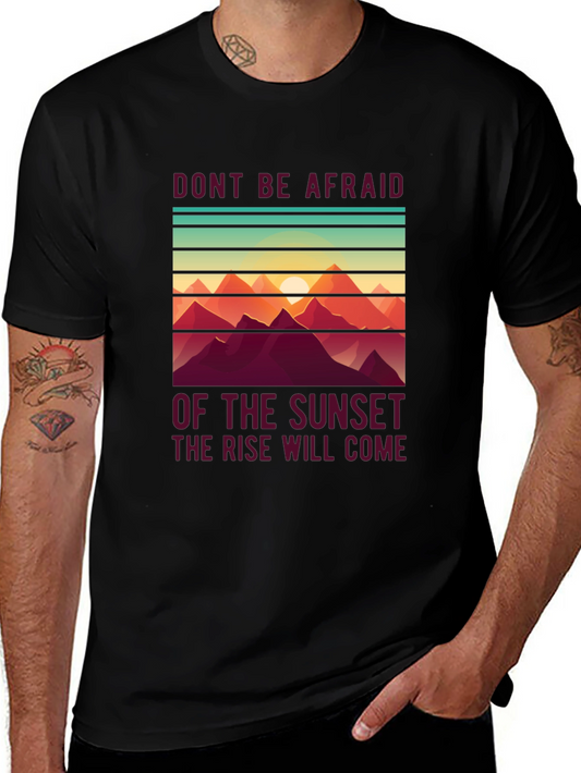 Sunset Rise T-Shirt - Inspirational Design