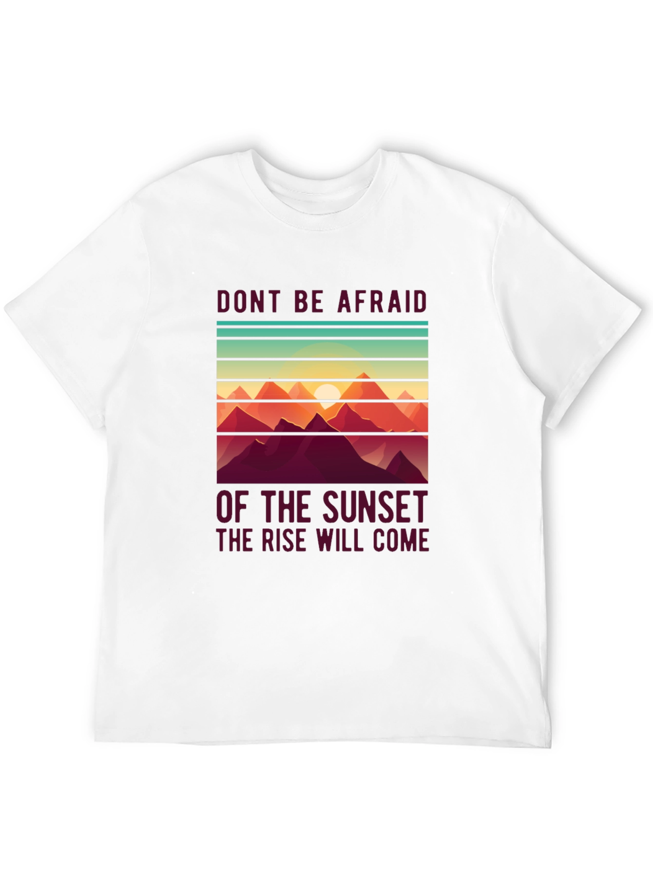 Sunset Rise T-Shirt - Inspirational Design