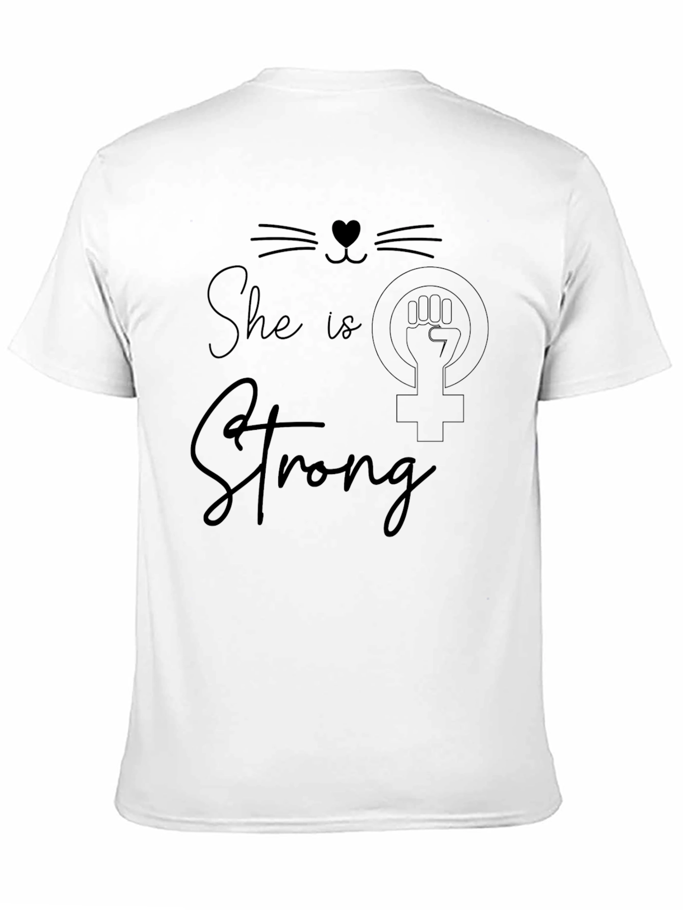 She is Strong Graphic Tee - Empowering Womens T-Shirt