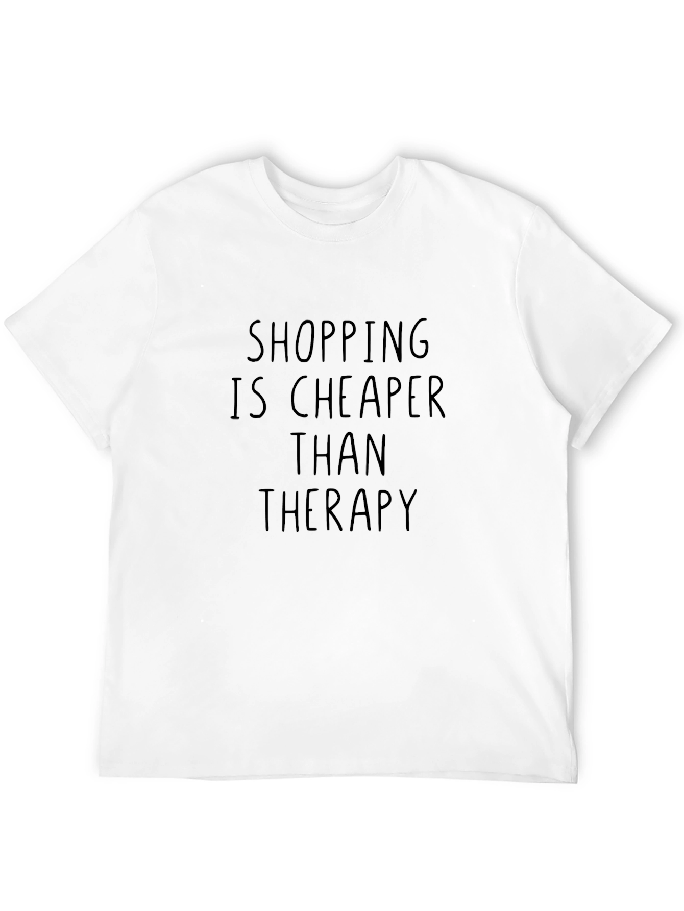 Shopping is Cheaper Than Therapy Graphic Tee