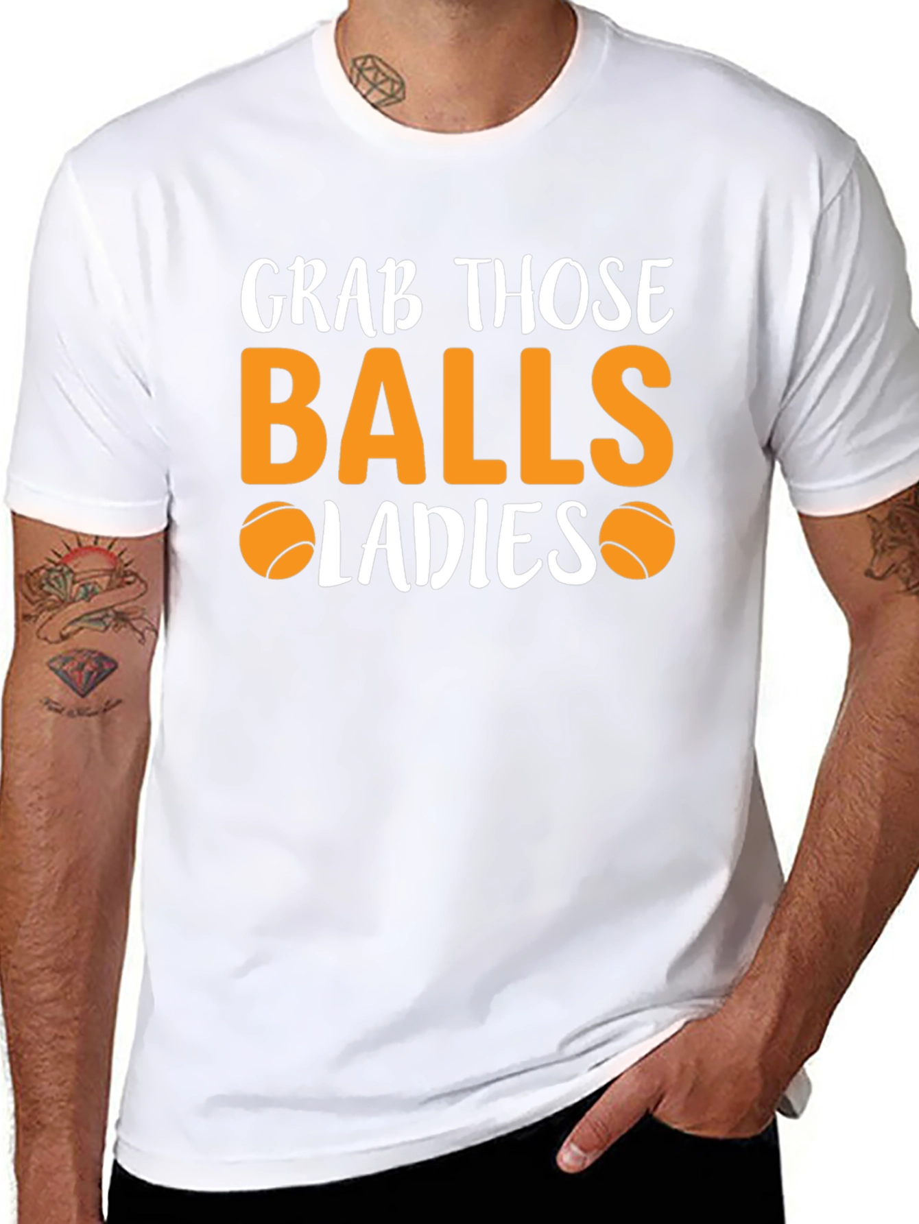 Grab Those Balls Ladies T-Shirt