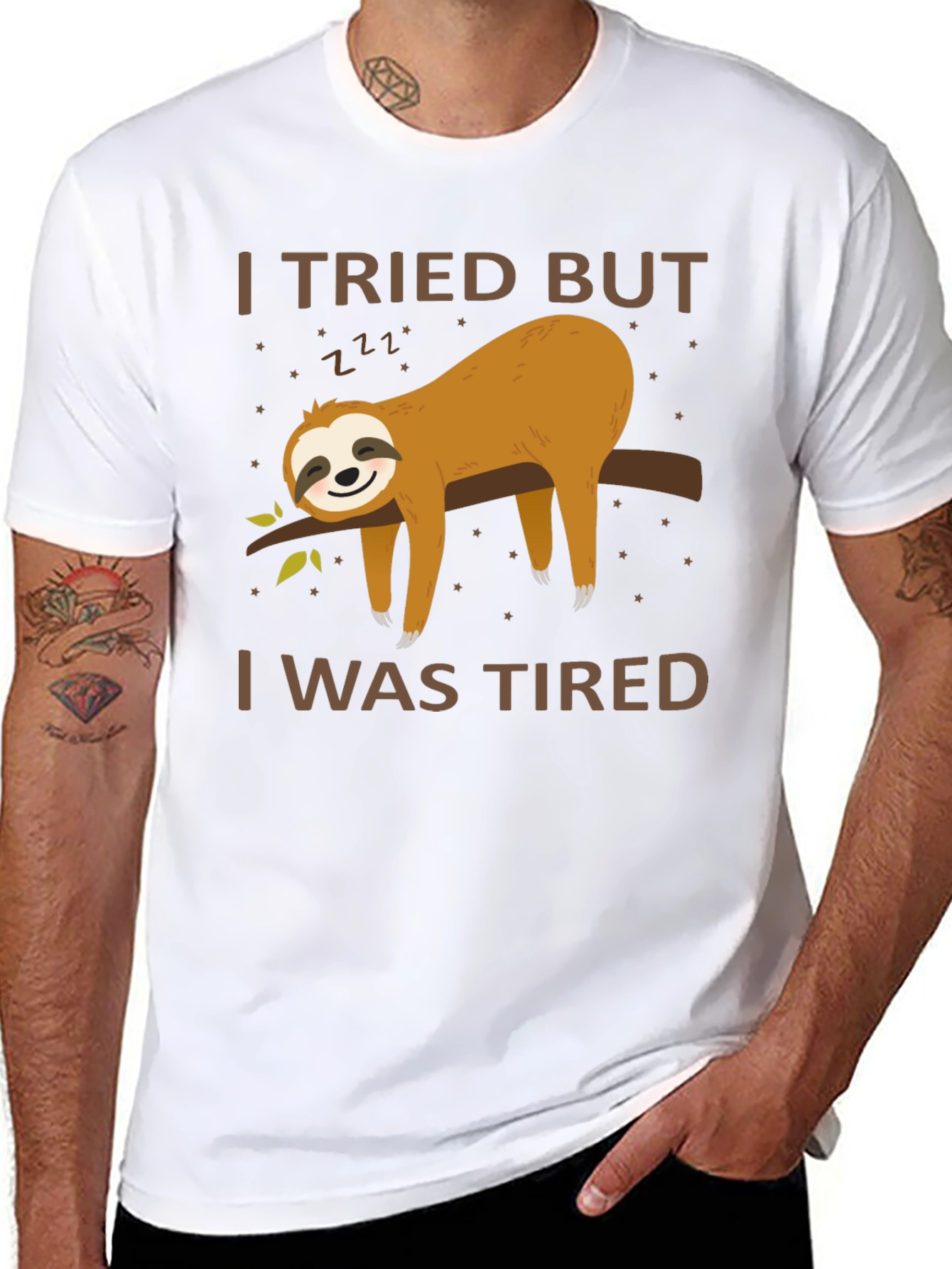 I Tried But I Was Tired Sloth T-Shirt