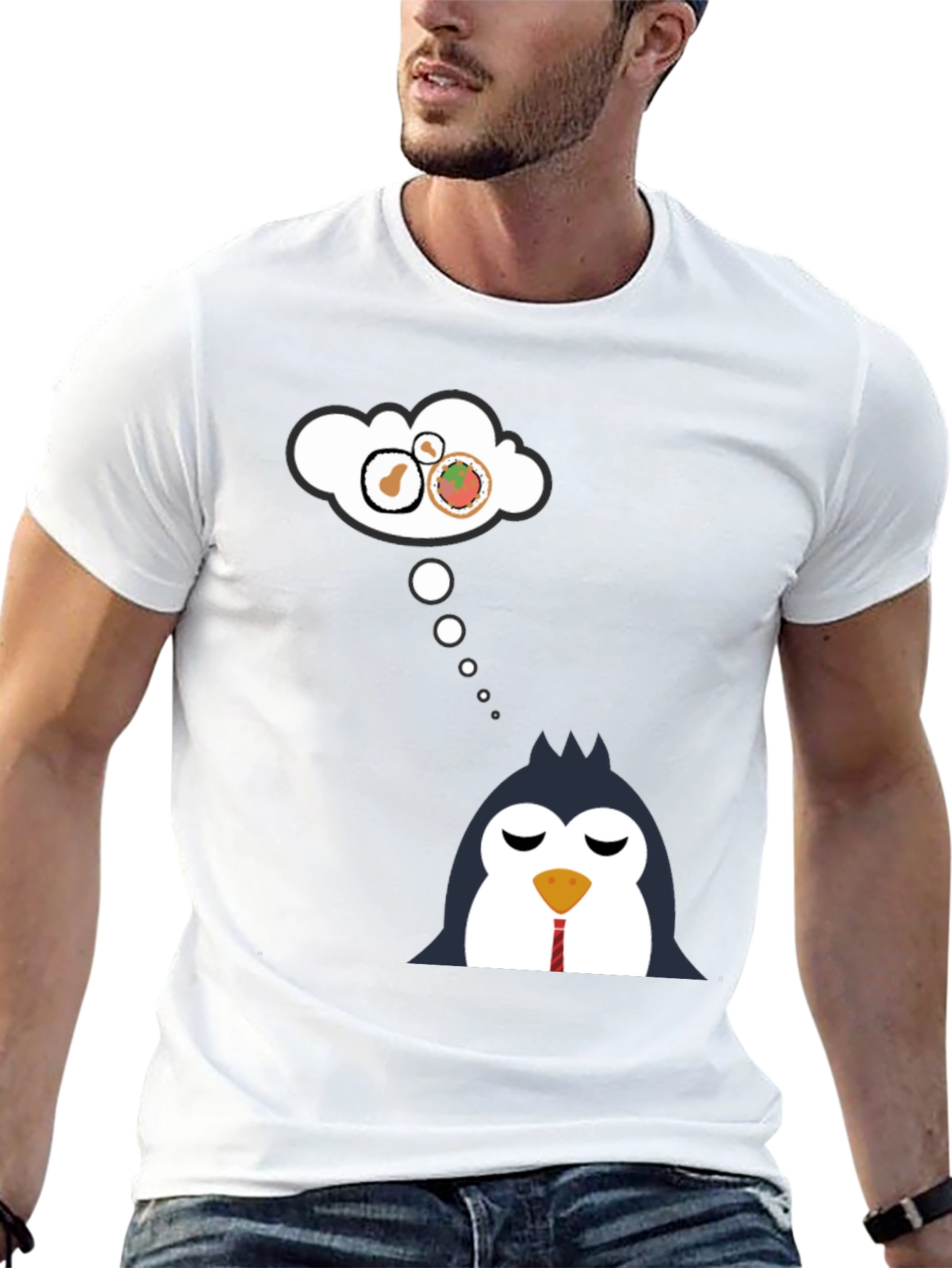 Sushi Dreamer Penguin T-Shirt