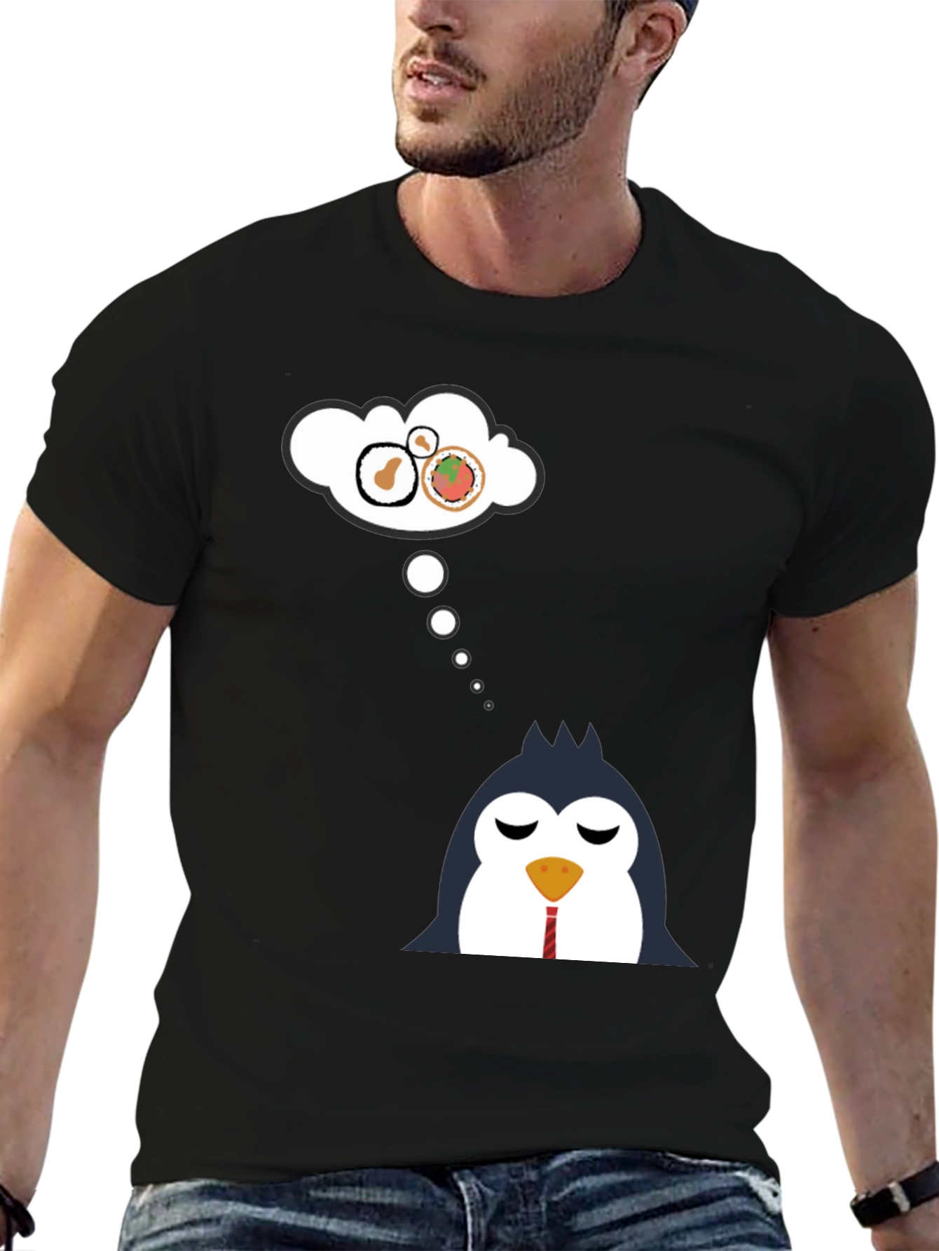 Sushi Dreamer Penguin T-Shirt