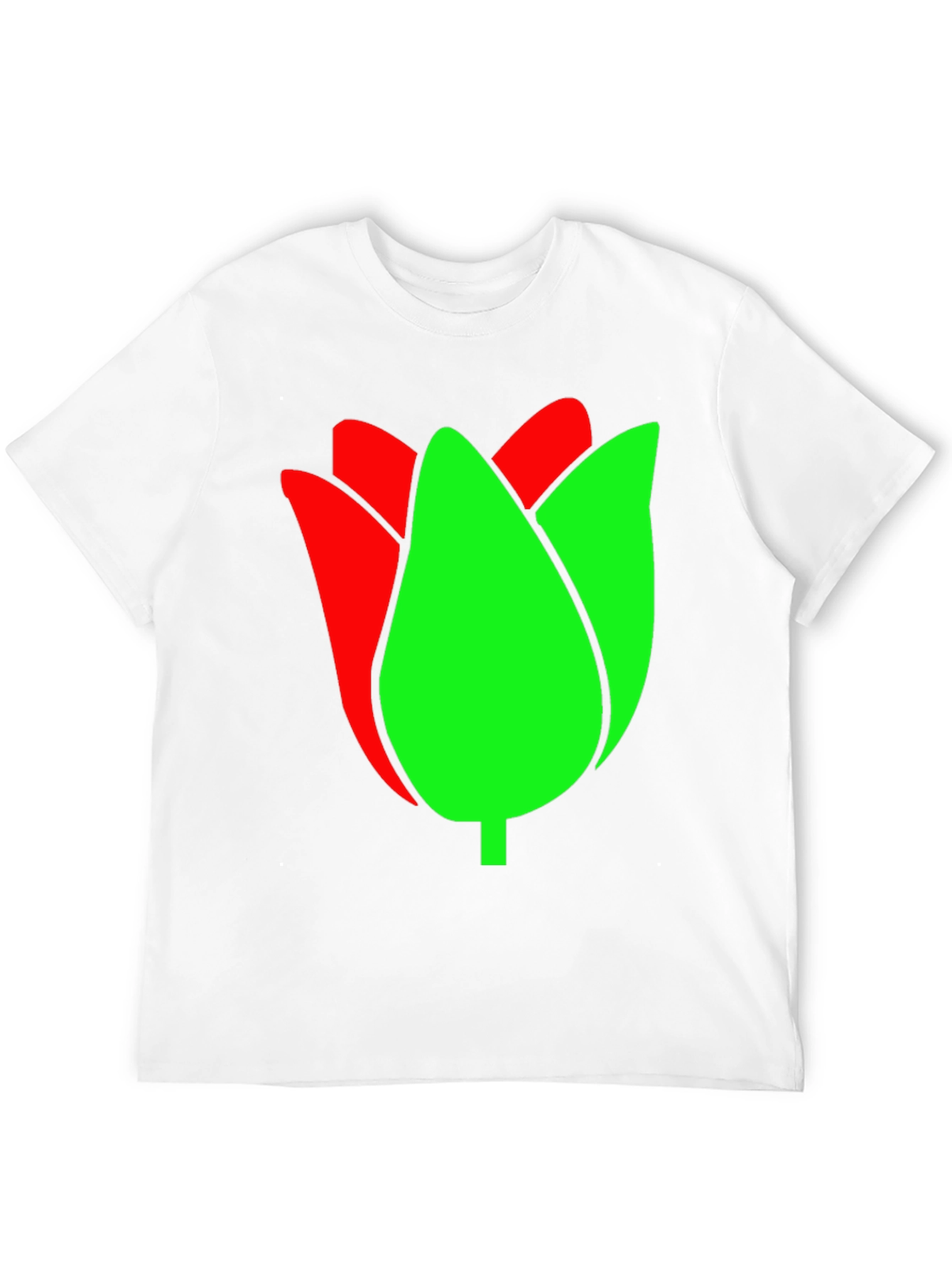 Tulip Graphic Tee - Black Cotton Blend