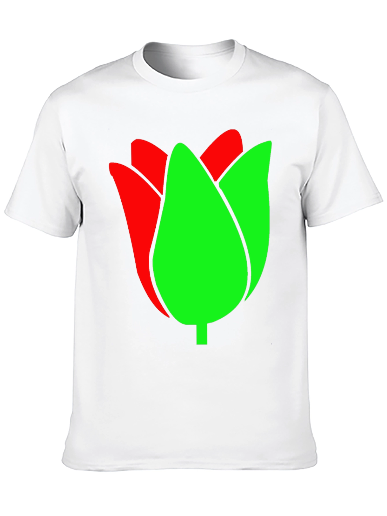 Tulip Graphic Tee - Black Cotton Blend