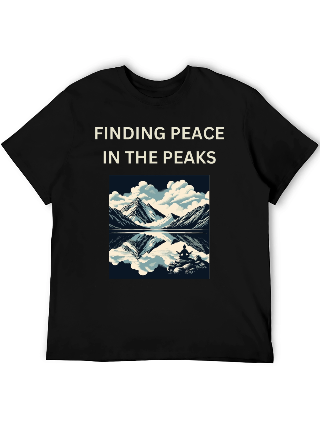 Finding Peace Tee: Mountain Meditation Shirt