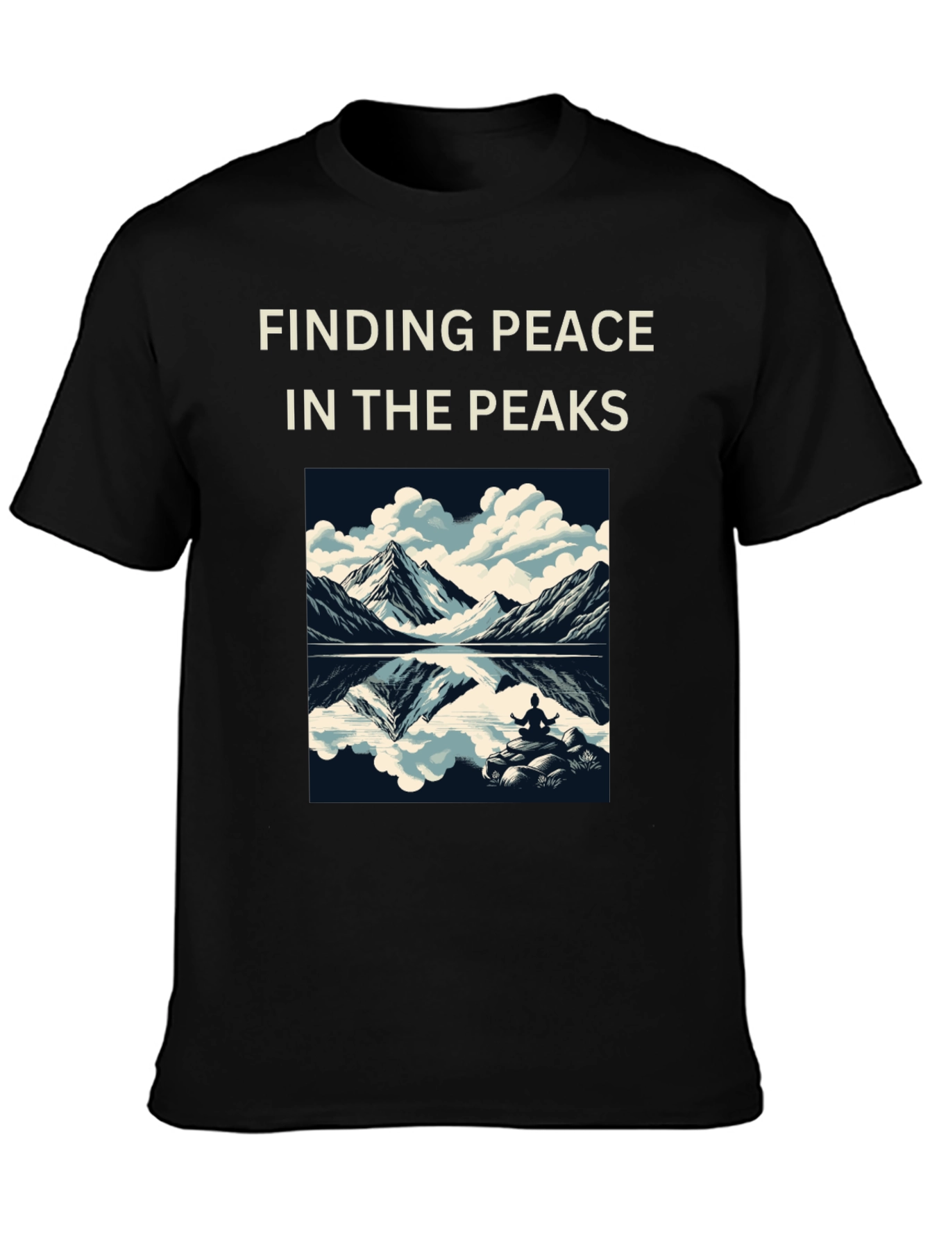 Finding Peace Tee: Mountain Meditation Shirt