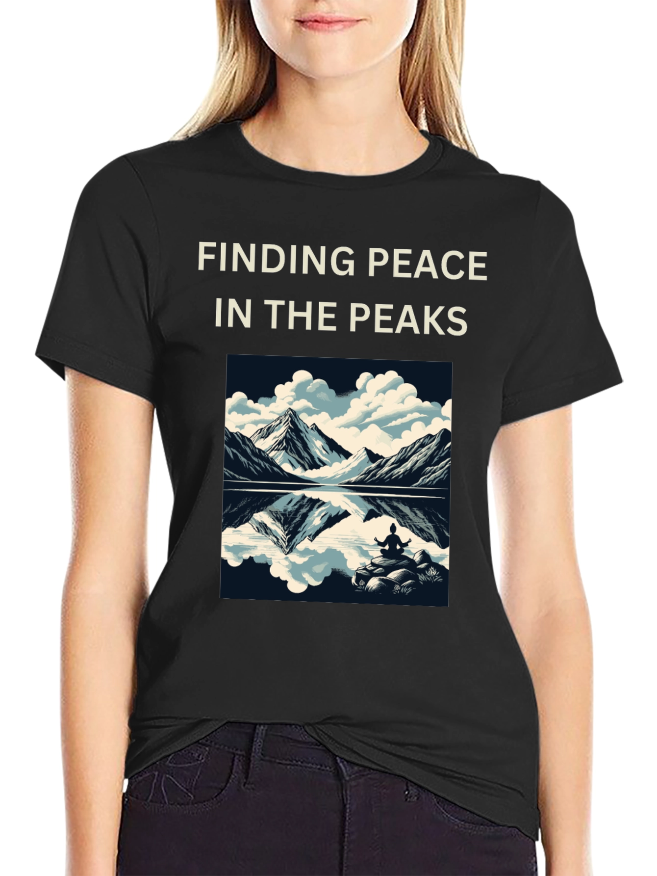 Finding Peace Tee: Mountain Meditation Shirt