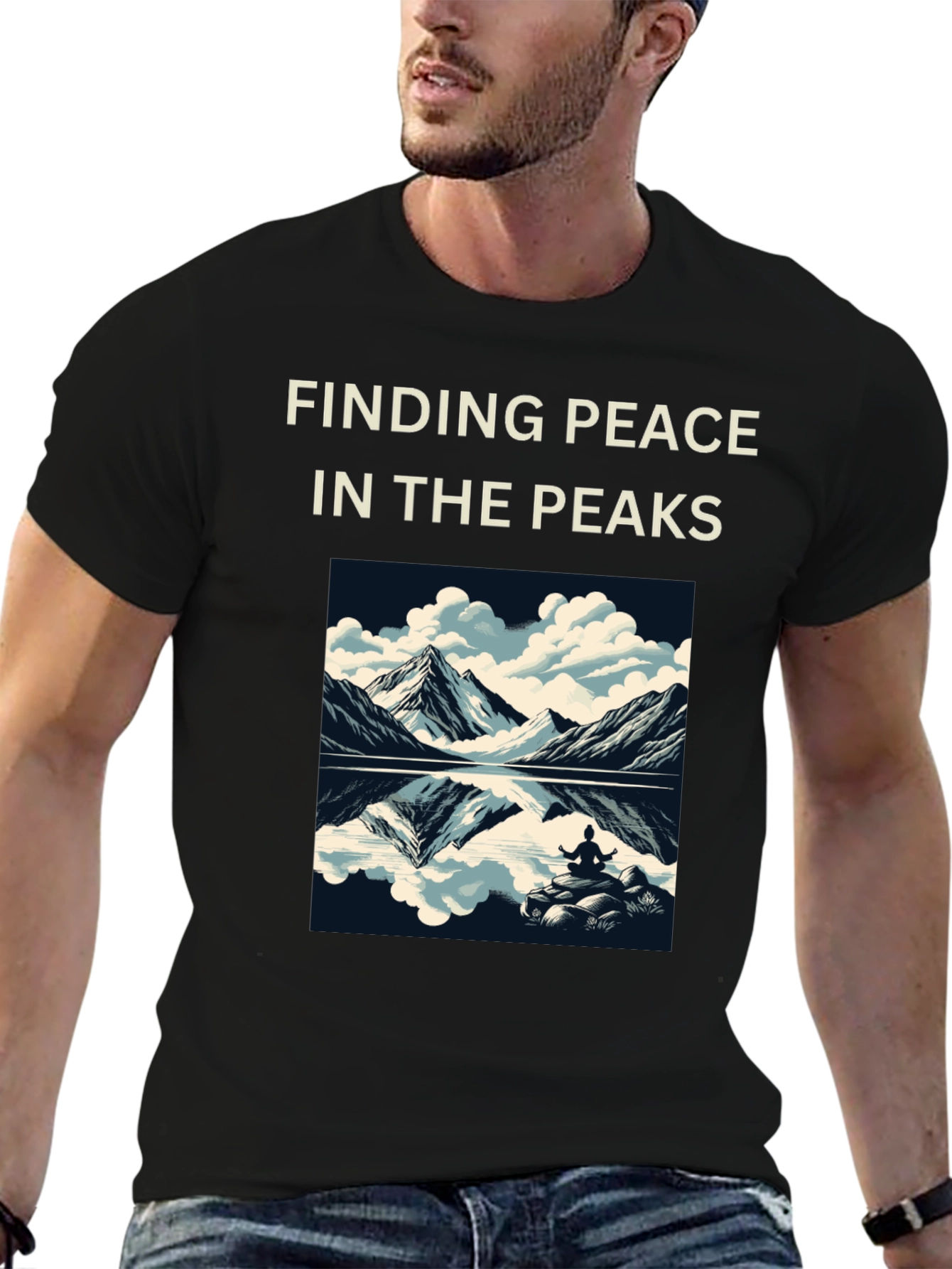 Finding Peace Tee: Mountain Meditation Shirt
