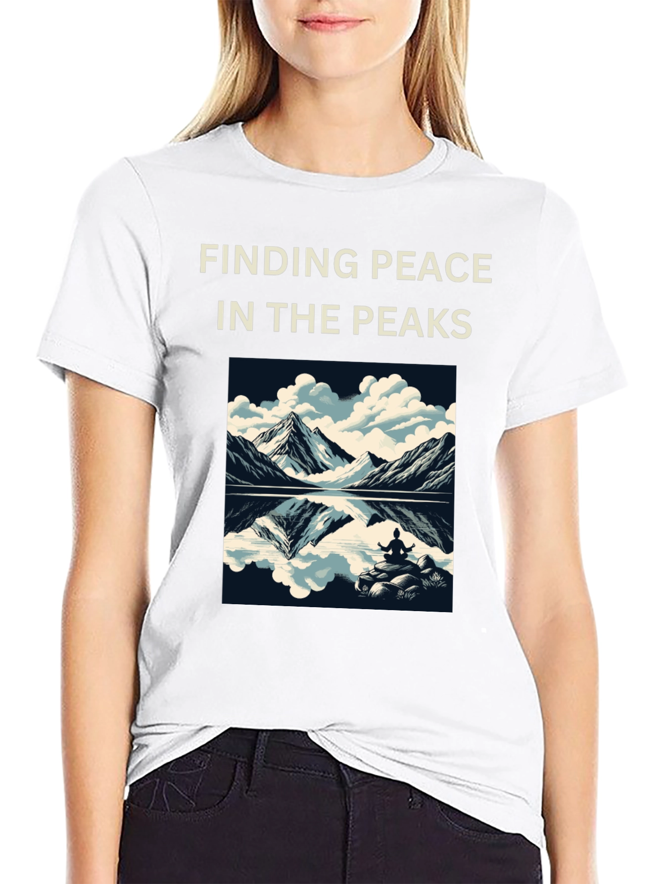 Finding Peace Tee: Mountain Meditation Shirt
