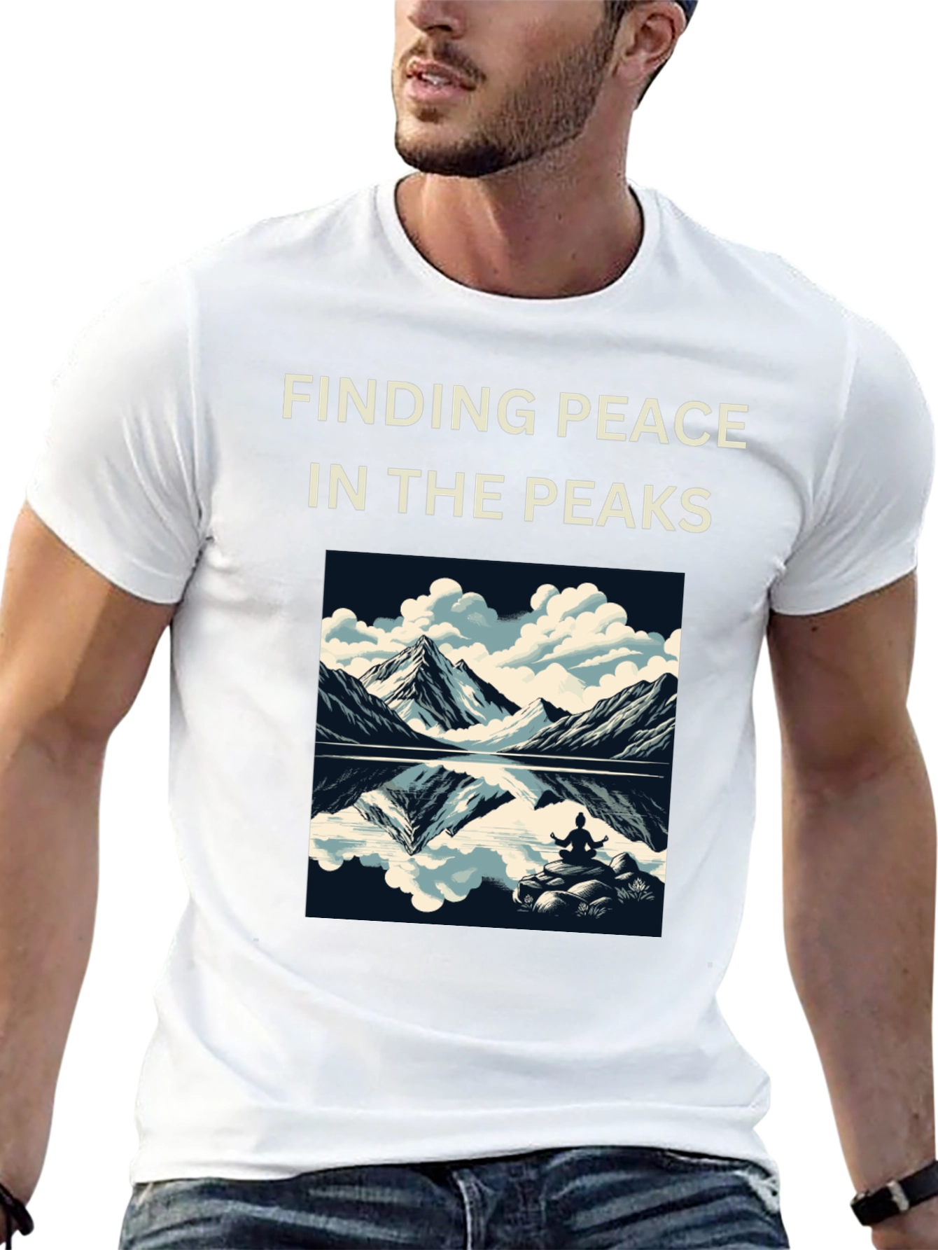 Finding Peace Tee: Mountain Meditation Shirt