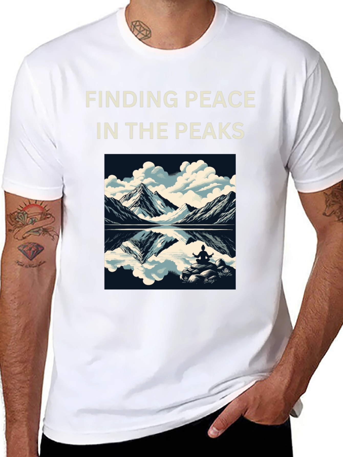 Finding Peace Tee: Mountain Meditation Shirt