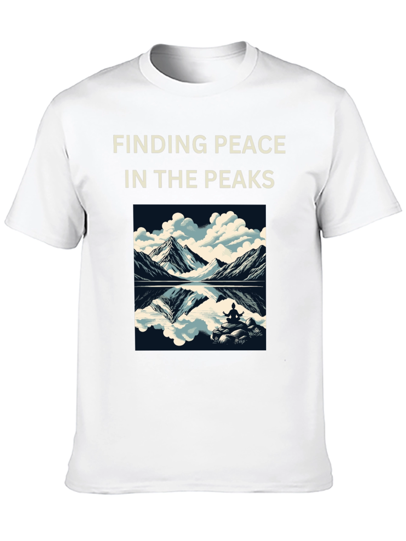 Finding Peace Tee: Mountain Meditation Shirt