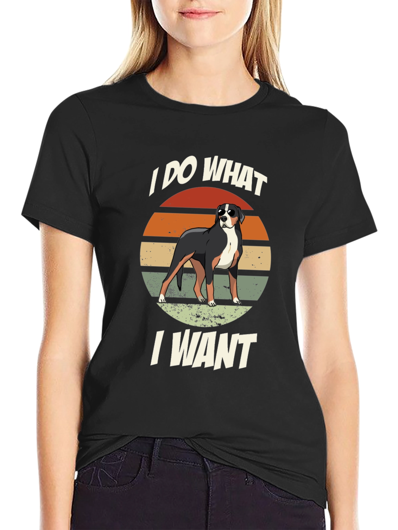 I DO WHAT I WANT Dog Graphic T-Shirt