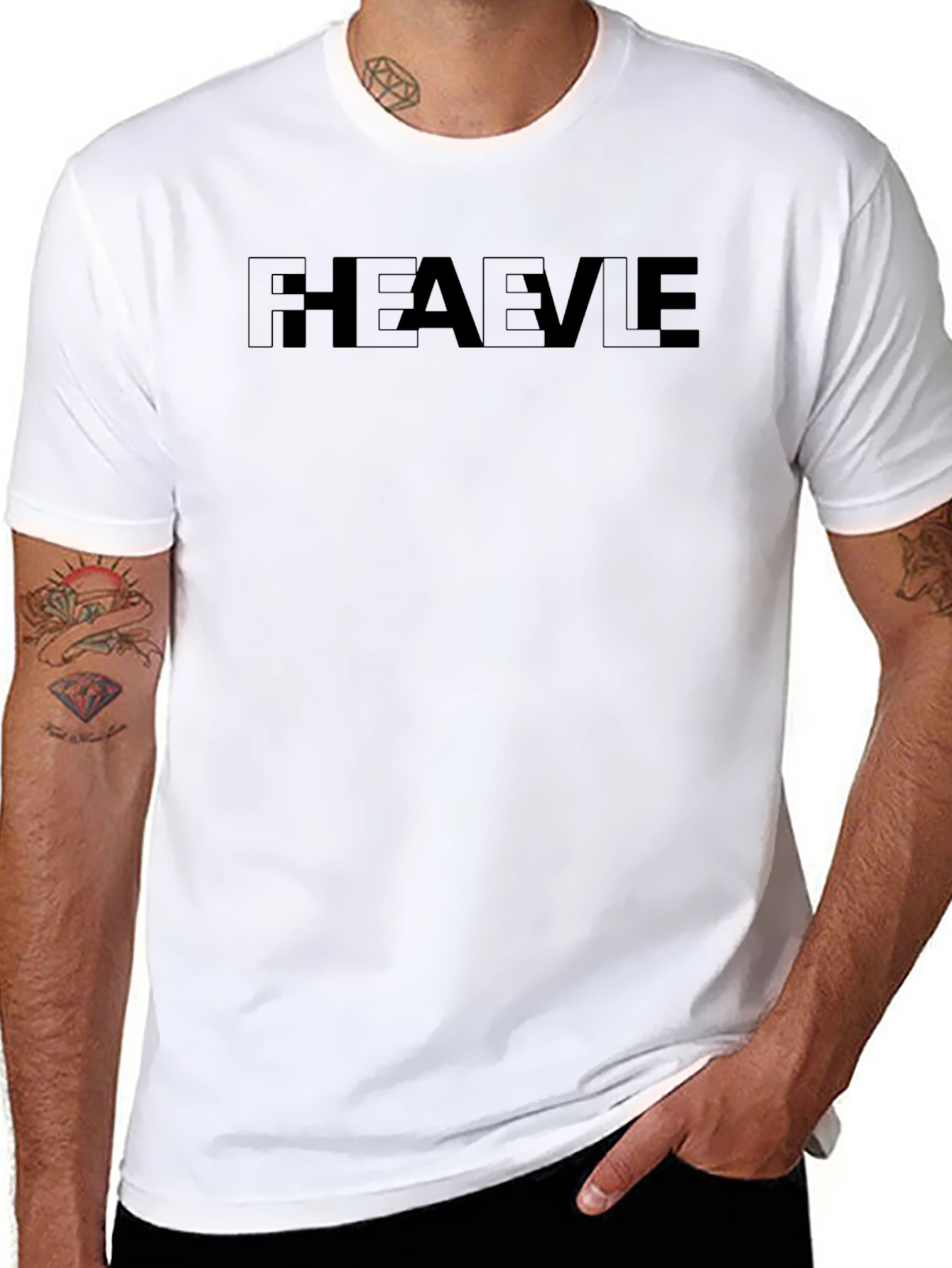 RHEAVLE Graphic Tee - Black Unisex