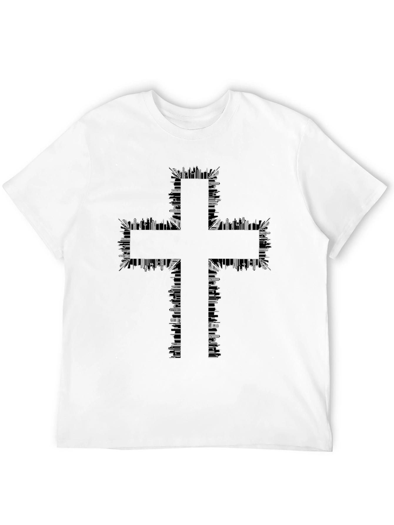 Urban Cross T-Shirt - Cityscape Design