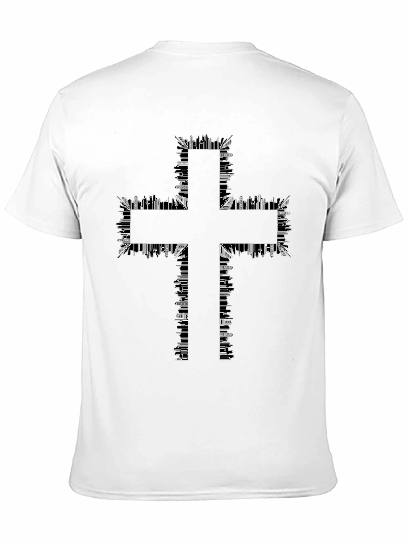 Urban Cross T-Shirt - Cityscape Design