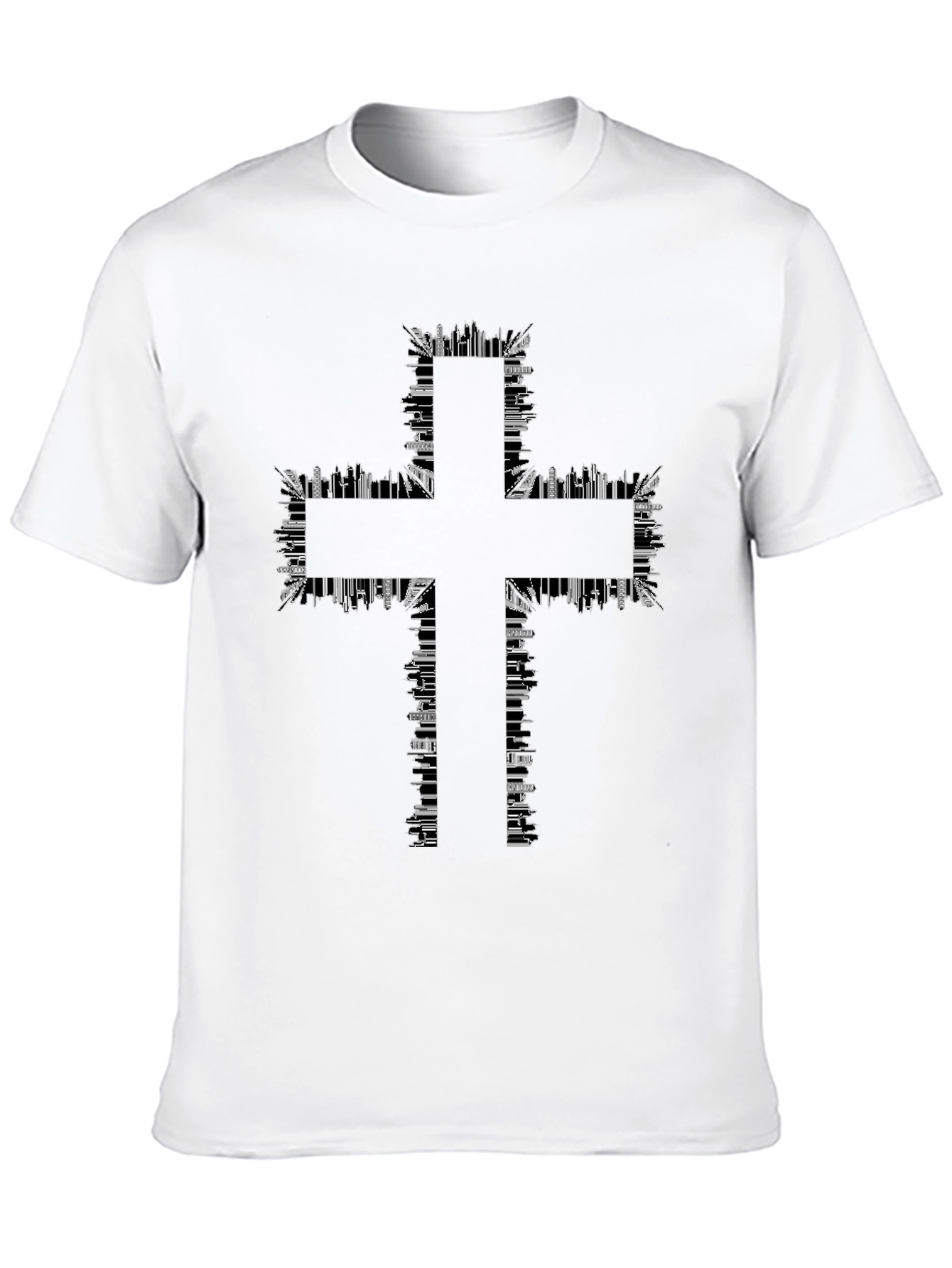 Urban Cross T-Shirt - Cityscape Design