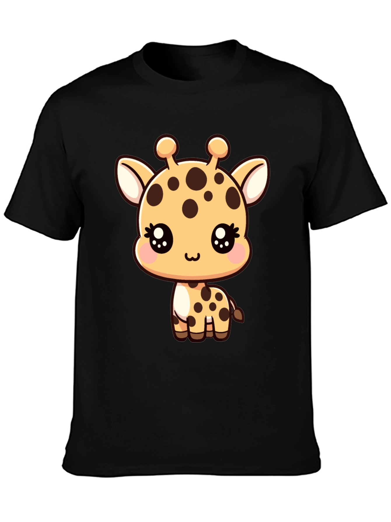 Cute Giraffe Graphic Tee - Soft Cotton Blend