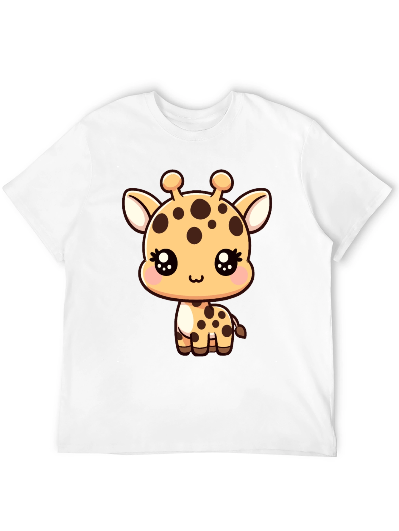 Cute Giraffe Graphic Tee - Soft Cotton Blend