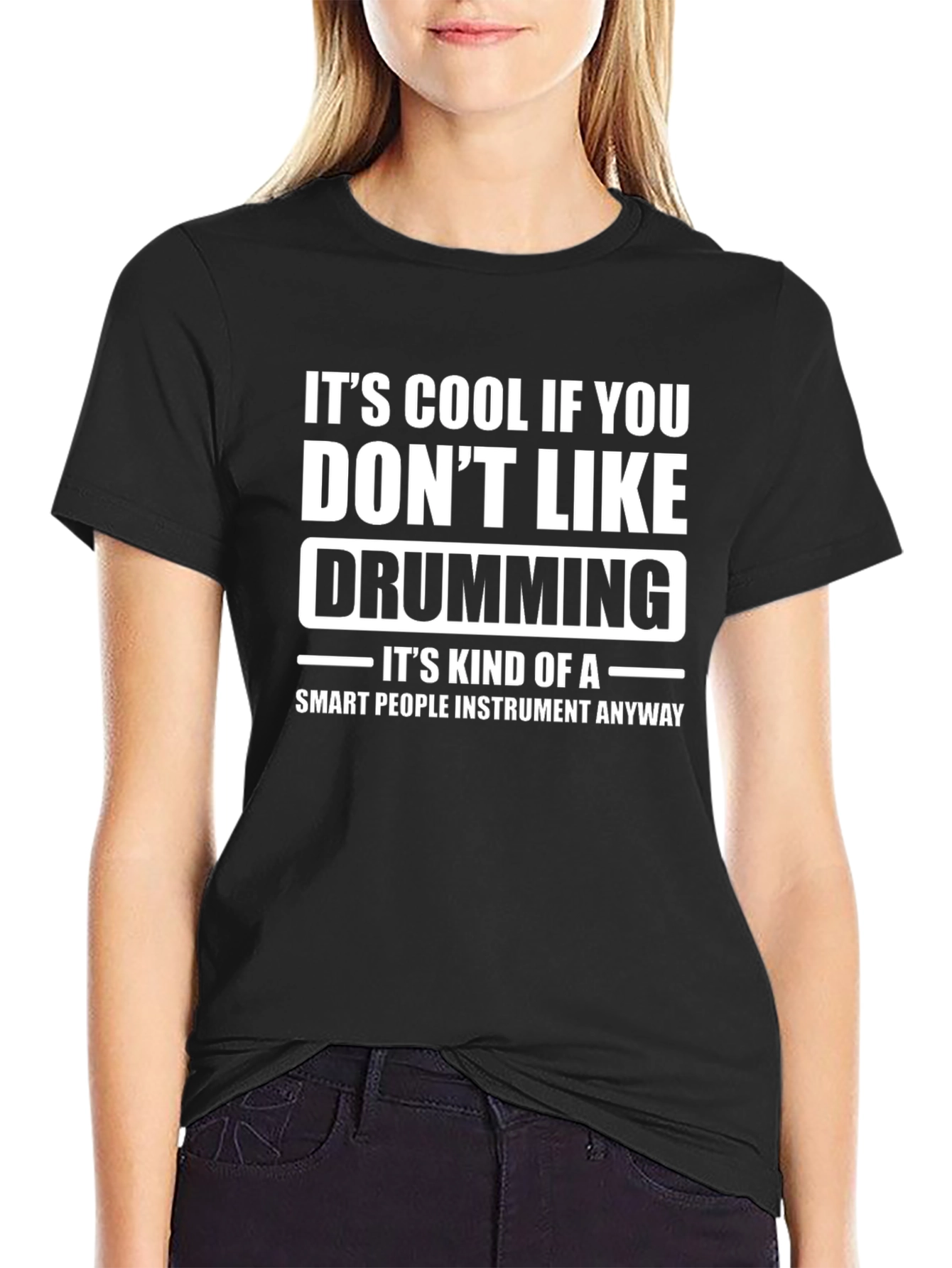 Funny Drumming T-Shirt - Smart People Instrument Tee