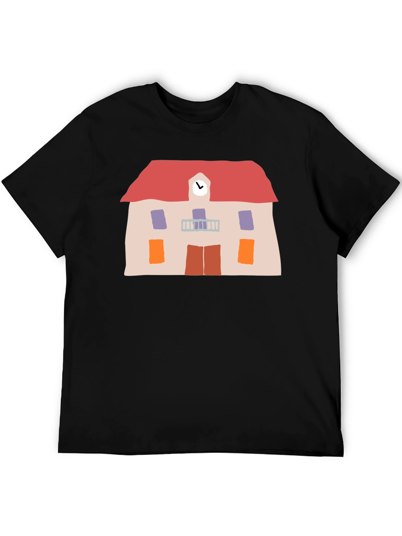 Schoolhouse Graphic Black Tee