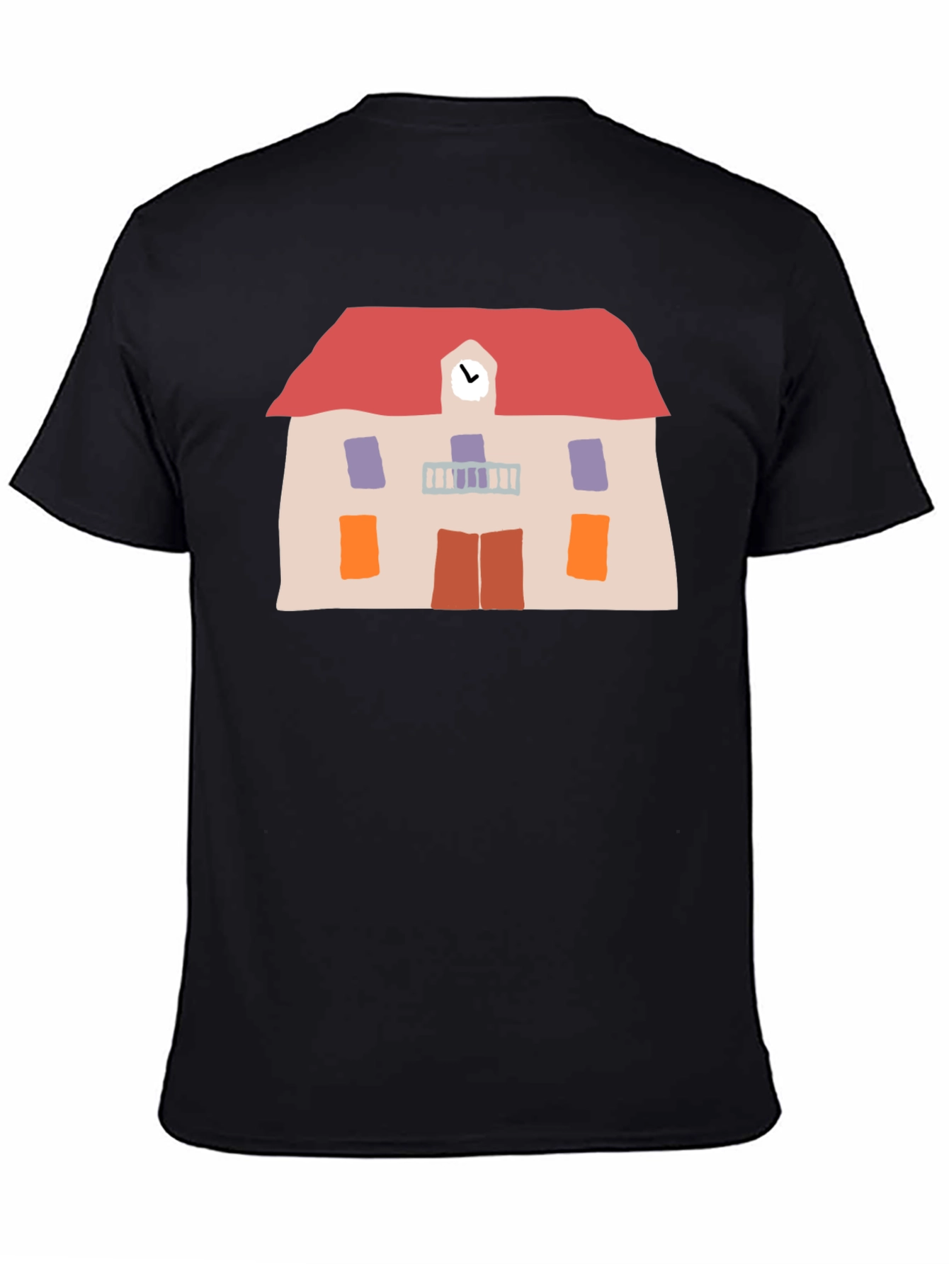 Schoolhouse Graphic Black Tee
