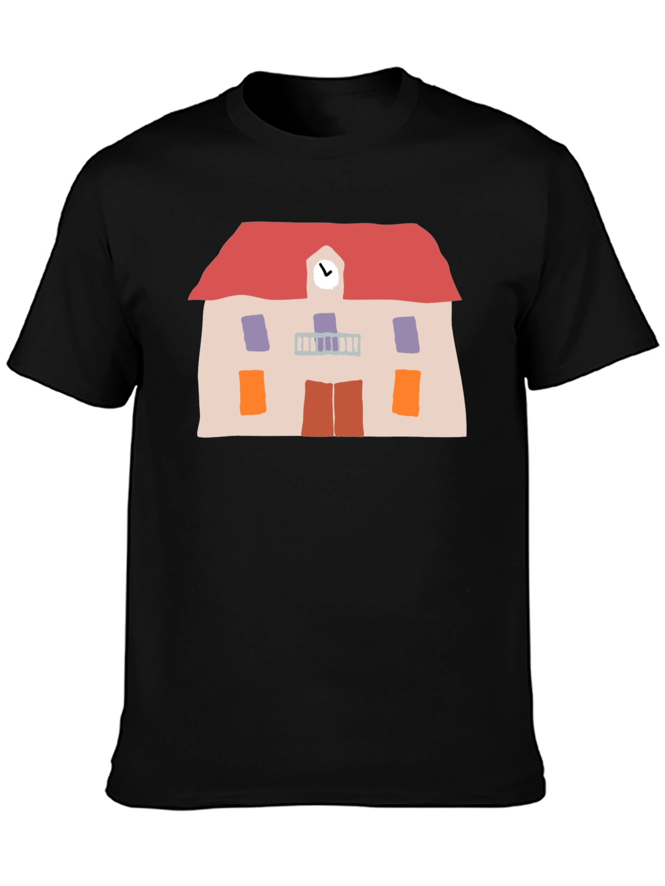 Schoolhouse Graphic Black Tee