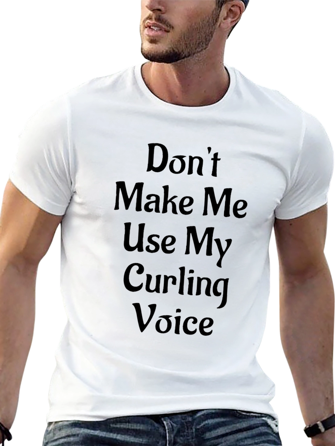 Curling Voice T-Shirt - Funny Curling Gift
