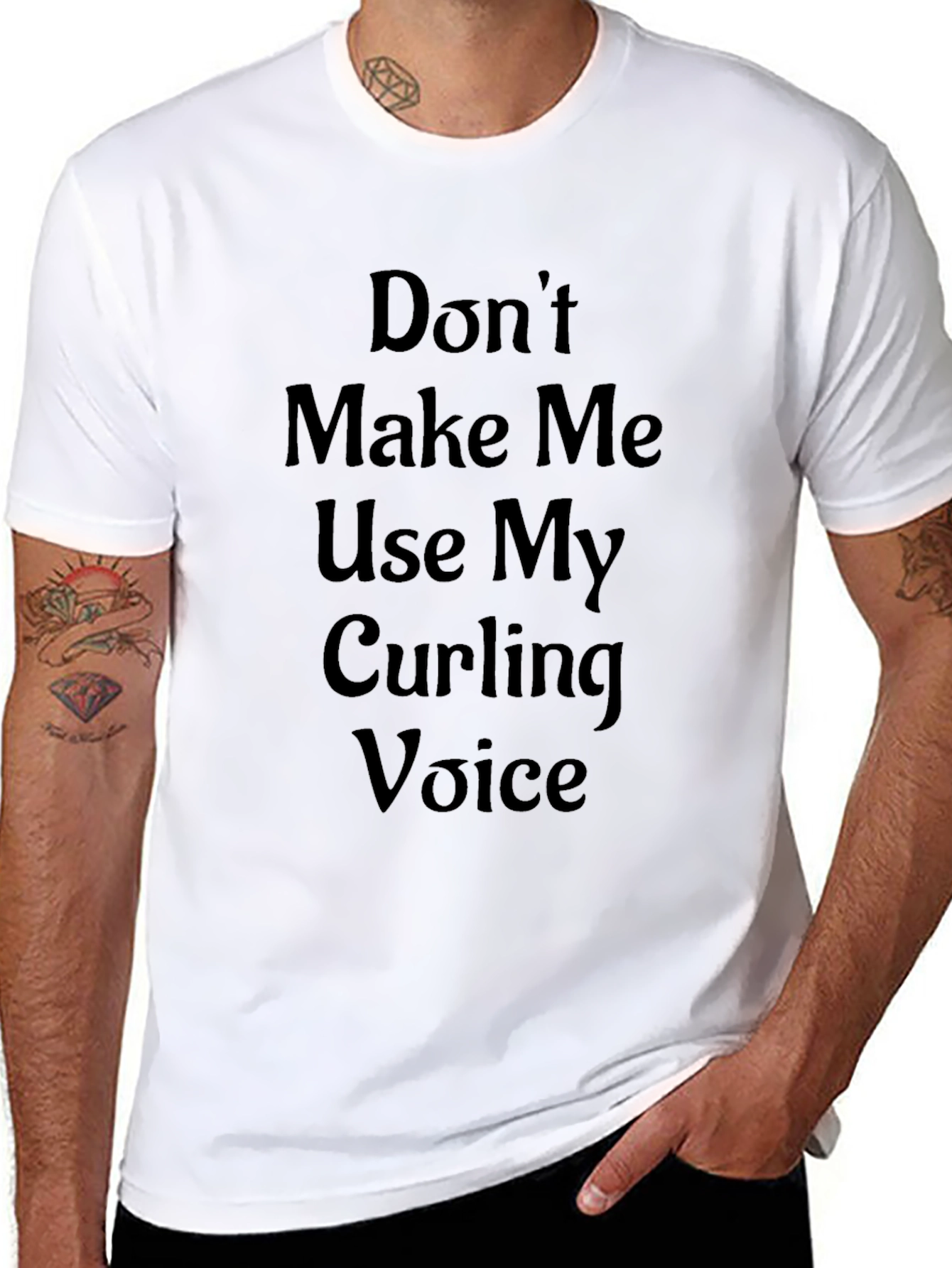 Curling Voice T-Shirt - Funny Curling Gift