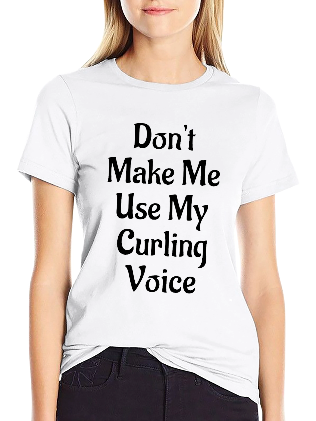 Curling Voice T-Shirt - Funny Curling Gift