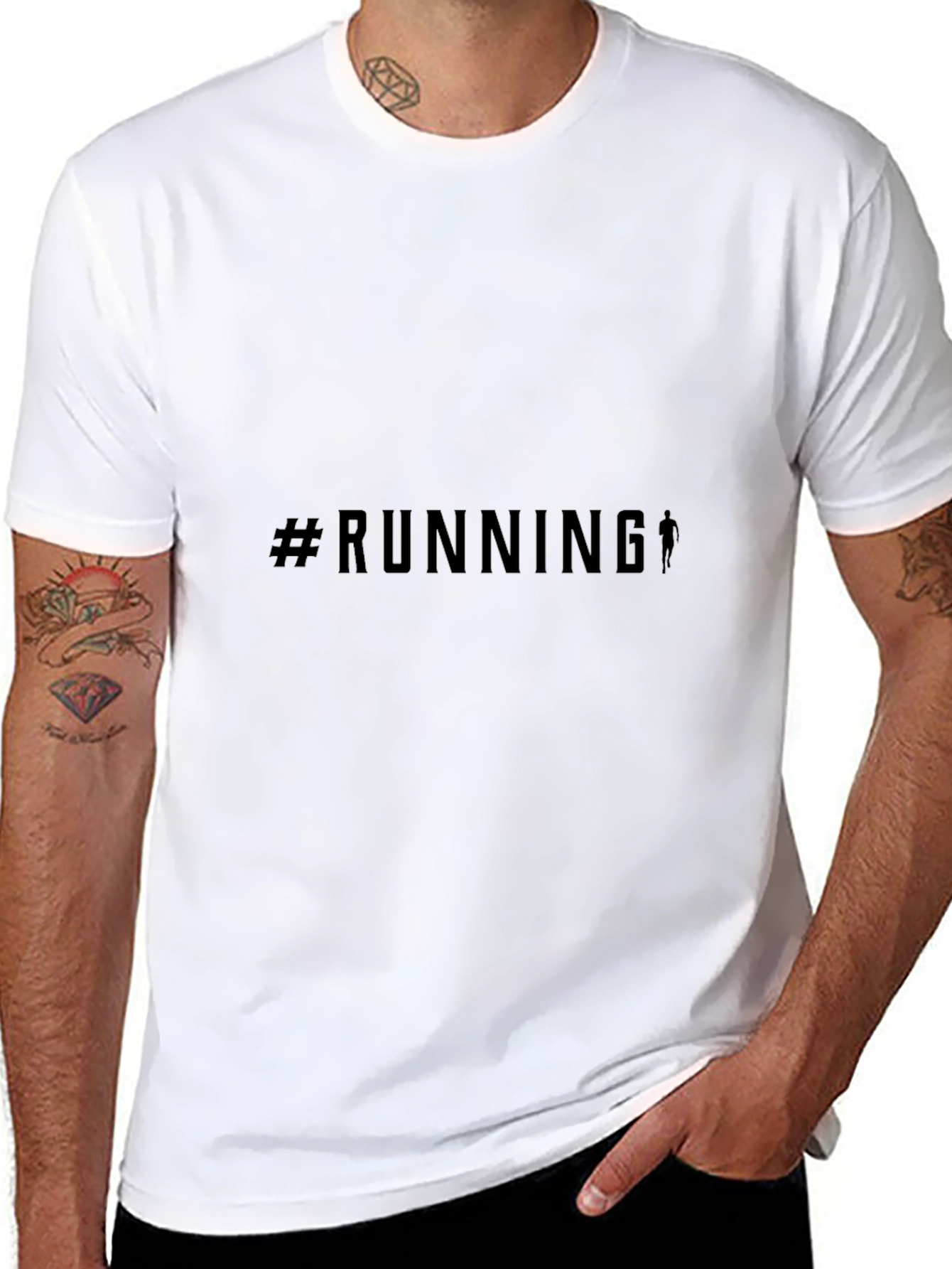 Running Enthusiast T-Shirt - Black