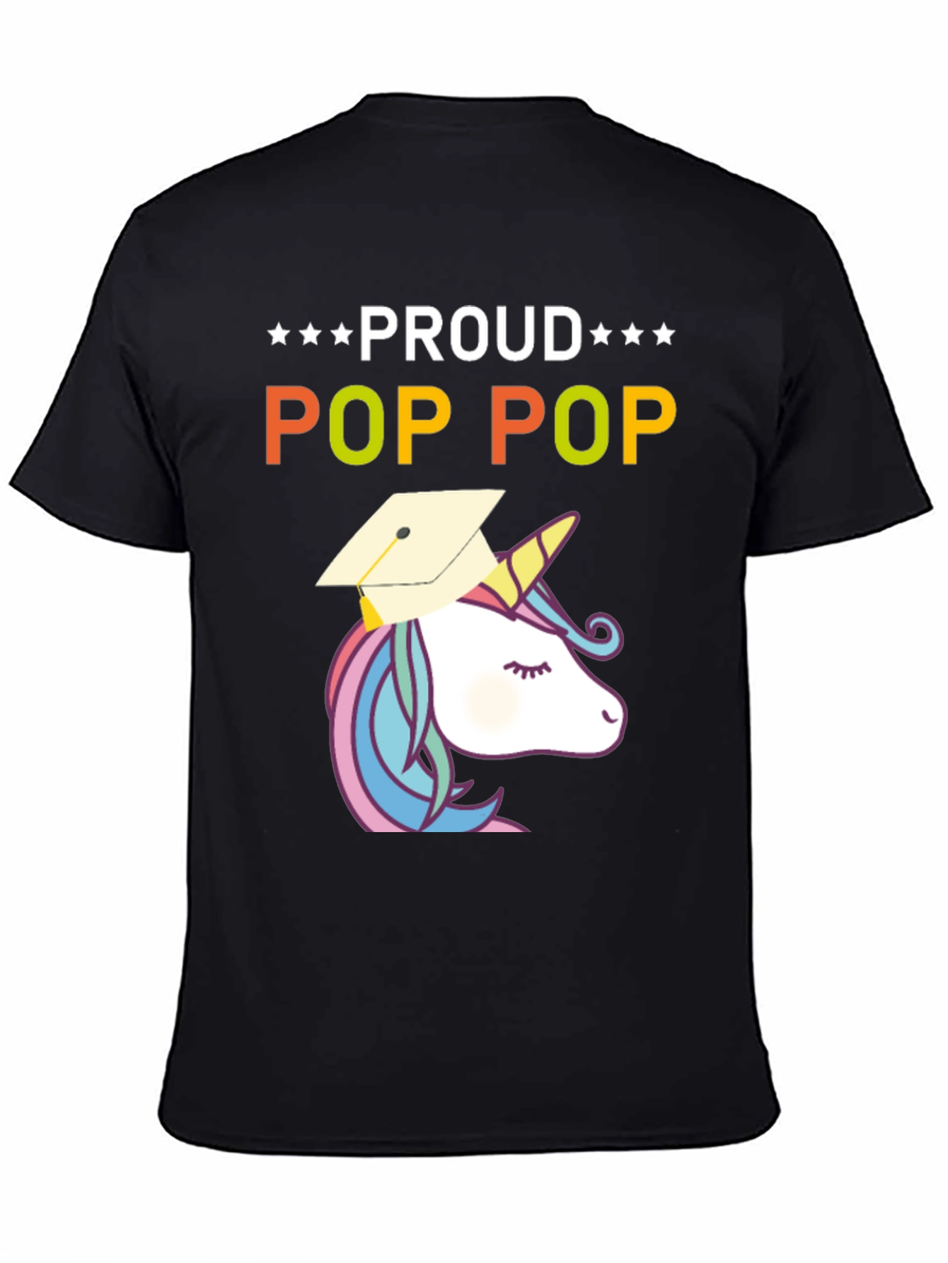 Proud Pop Pop Unicorn Graduation T-Shirt