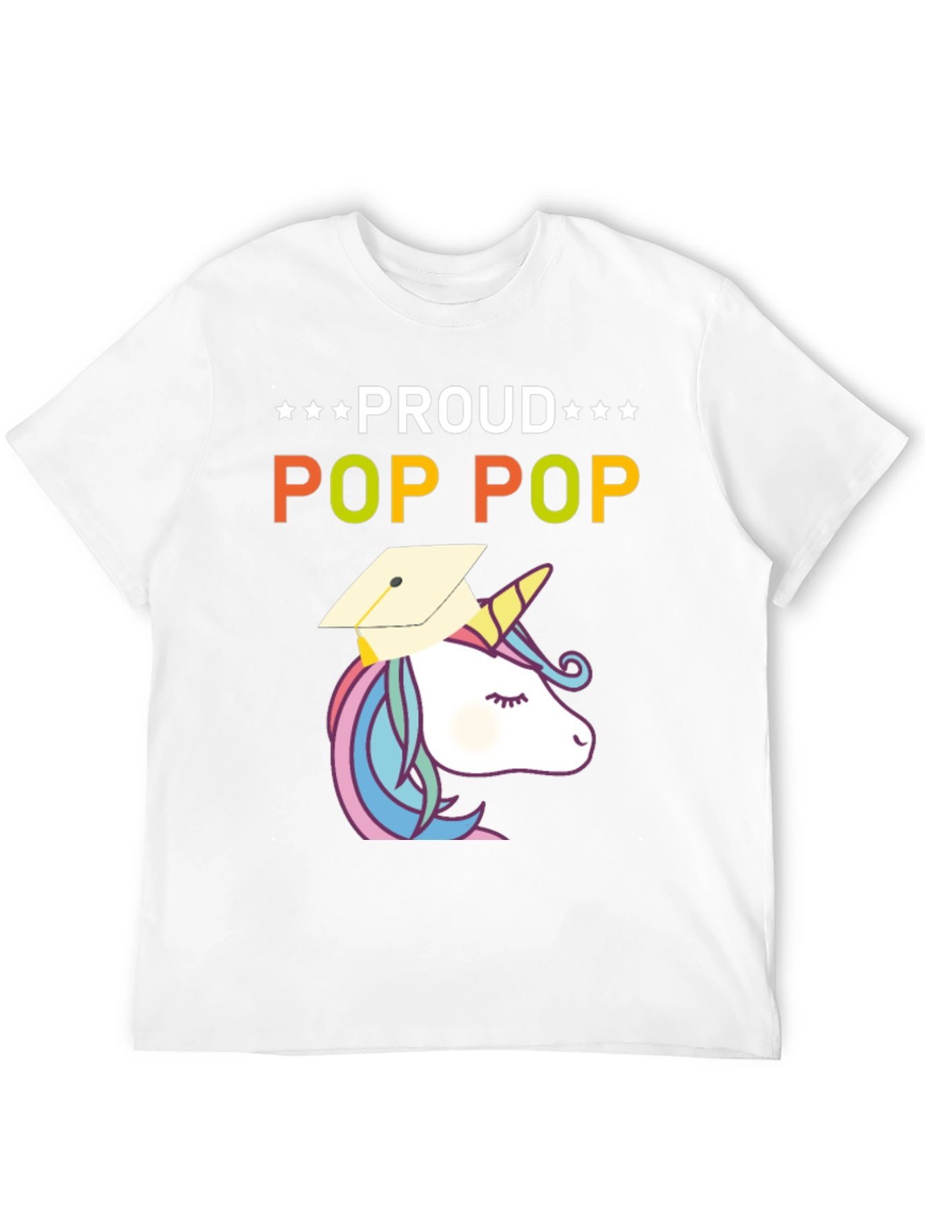 Proud Pop Pop Unicorn Graduation T-Shirt