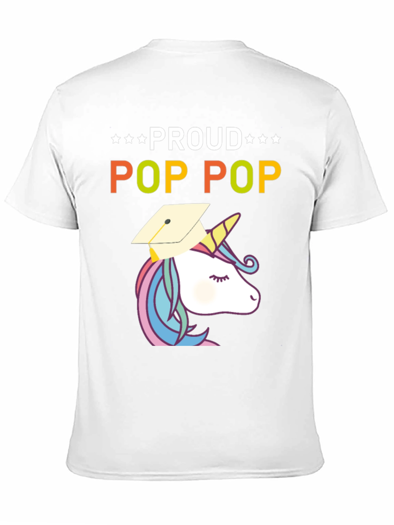 Proud Pop Pop Unicorn Graduation T-Shirt
