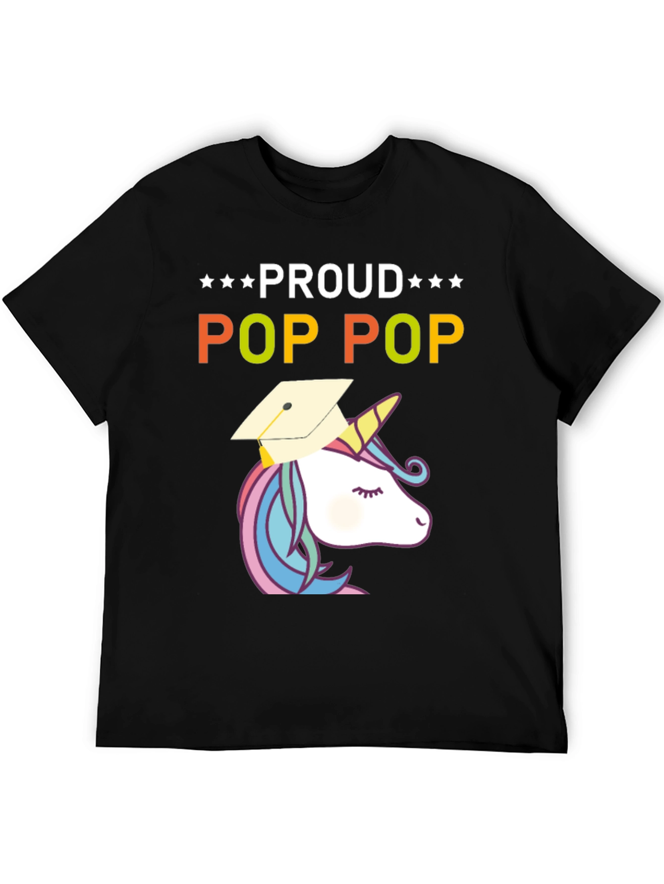Proud Pop Pop Unicorn Graduation T-Shirt