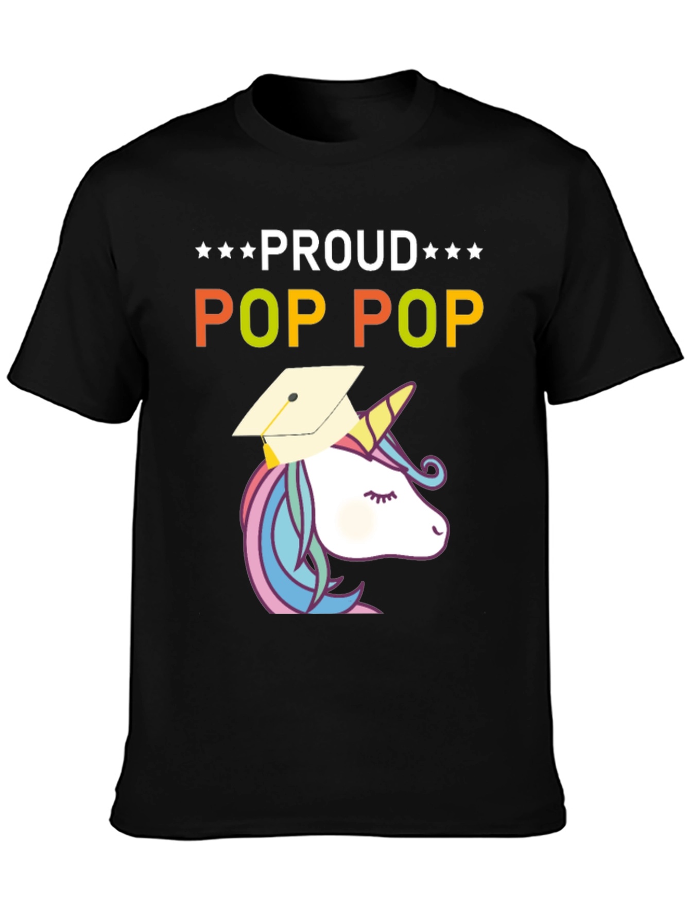 Proud Pop Pop Unicorn Graduation T-Shirt