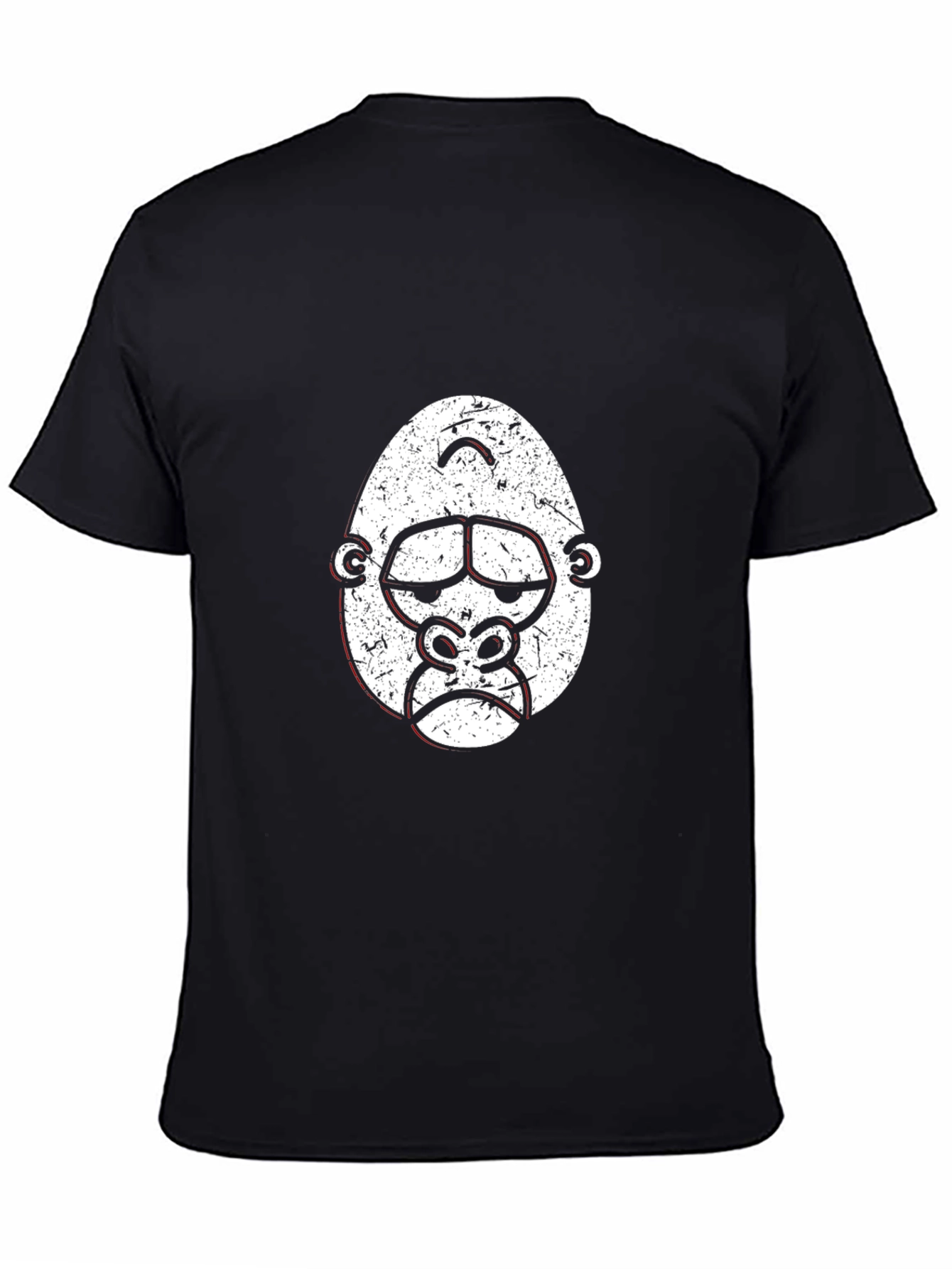 Grumpy Gorilla Graphic Tee - Cool Black T-Shirt