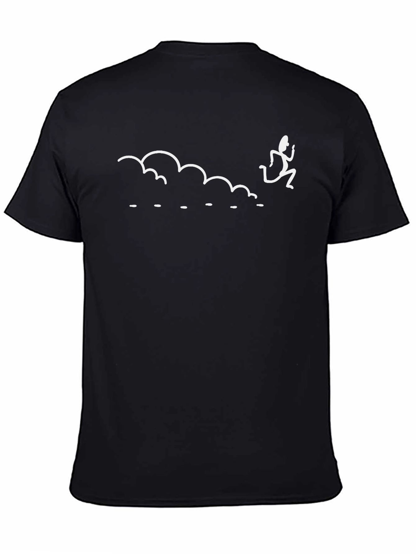 Dust Cloud Runner T-Shirt - Black Cotton Blend Tee