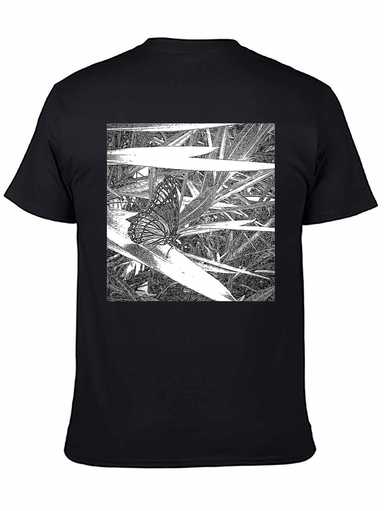 Butterfly Graphic Tee - Black T-Shirt