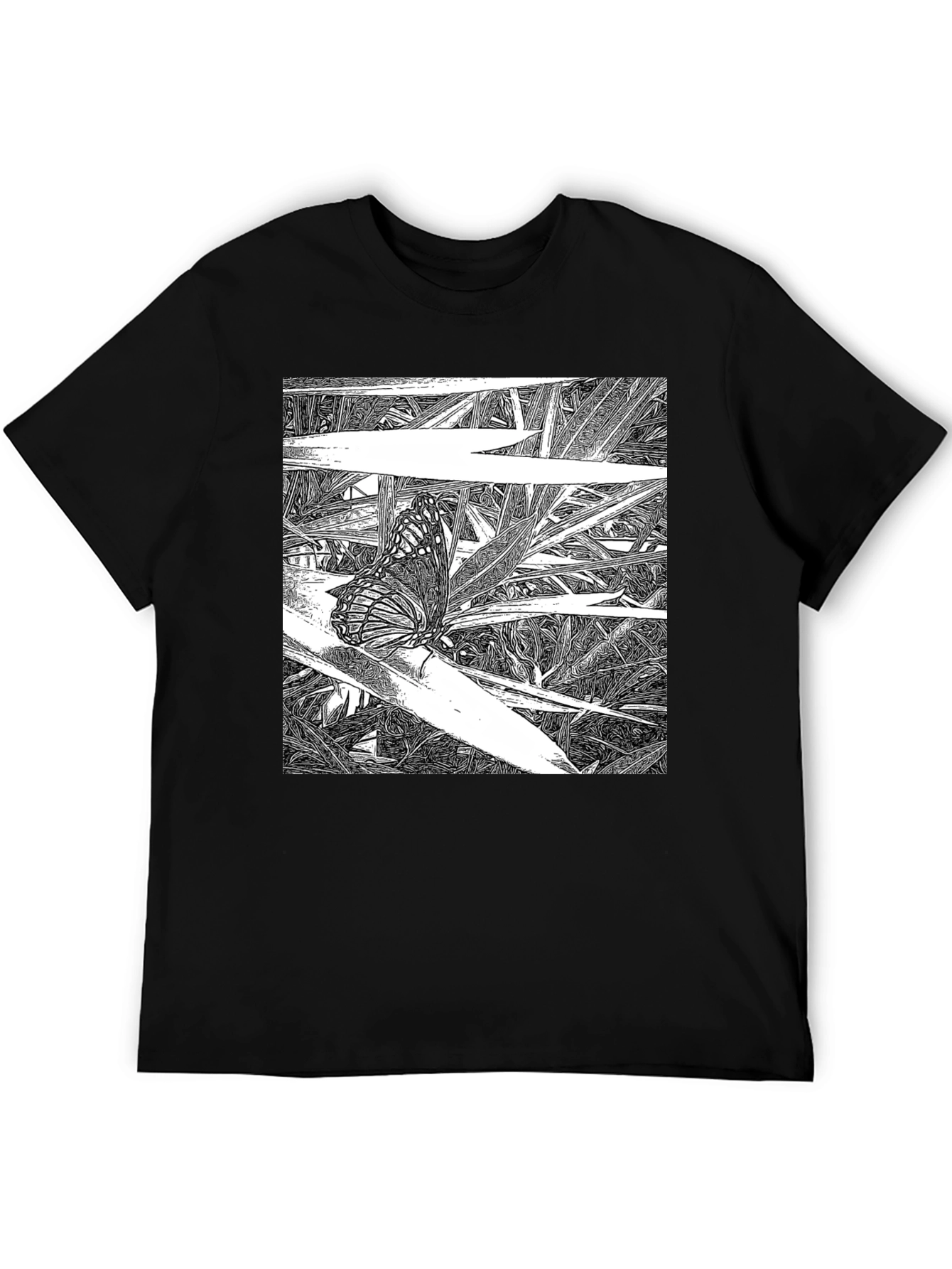 Butterfly Graphic Tee - Black T-Shirt