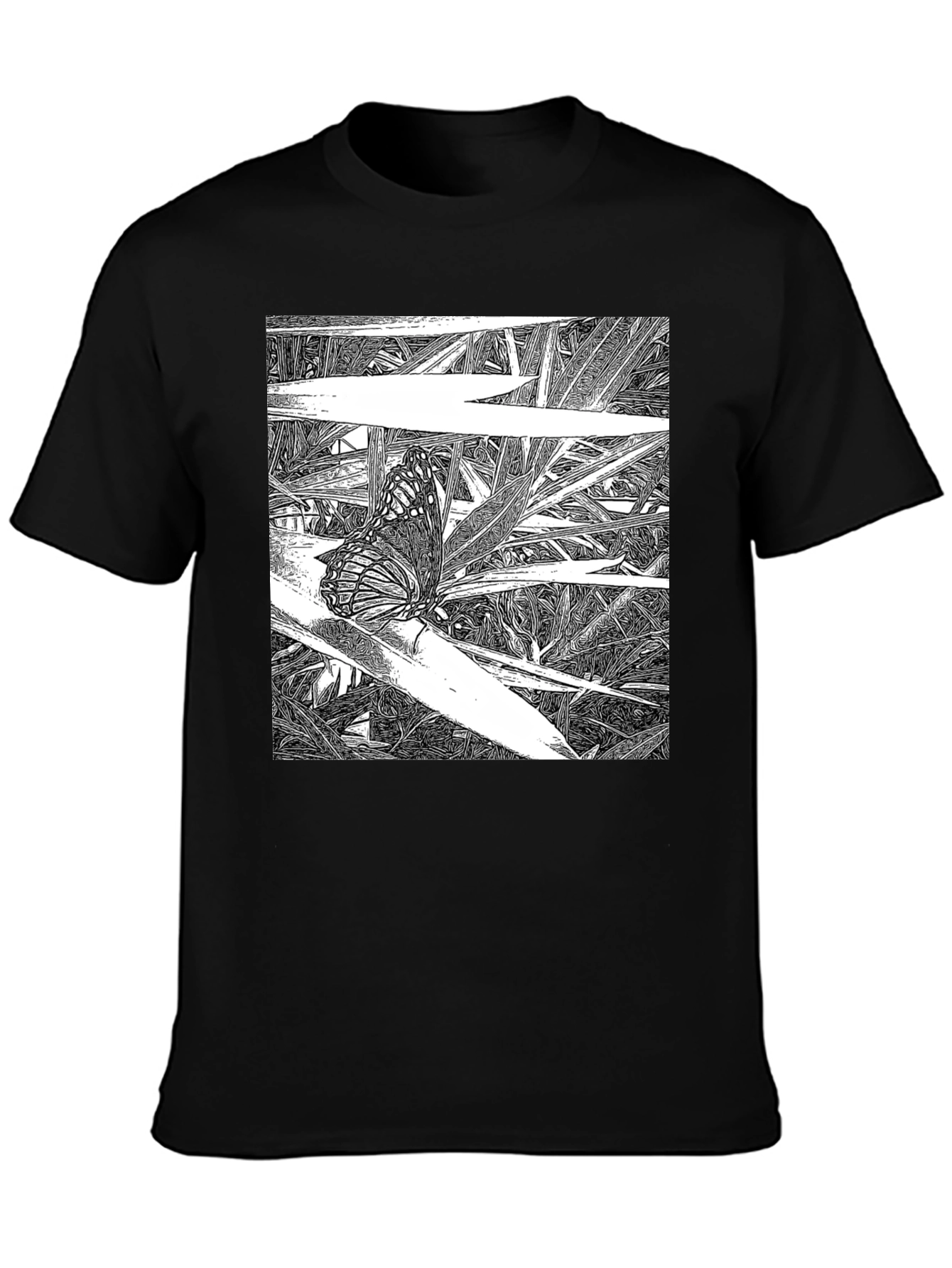 Butterfly Graphic Tee - Black T-Shirt