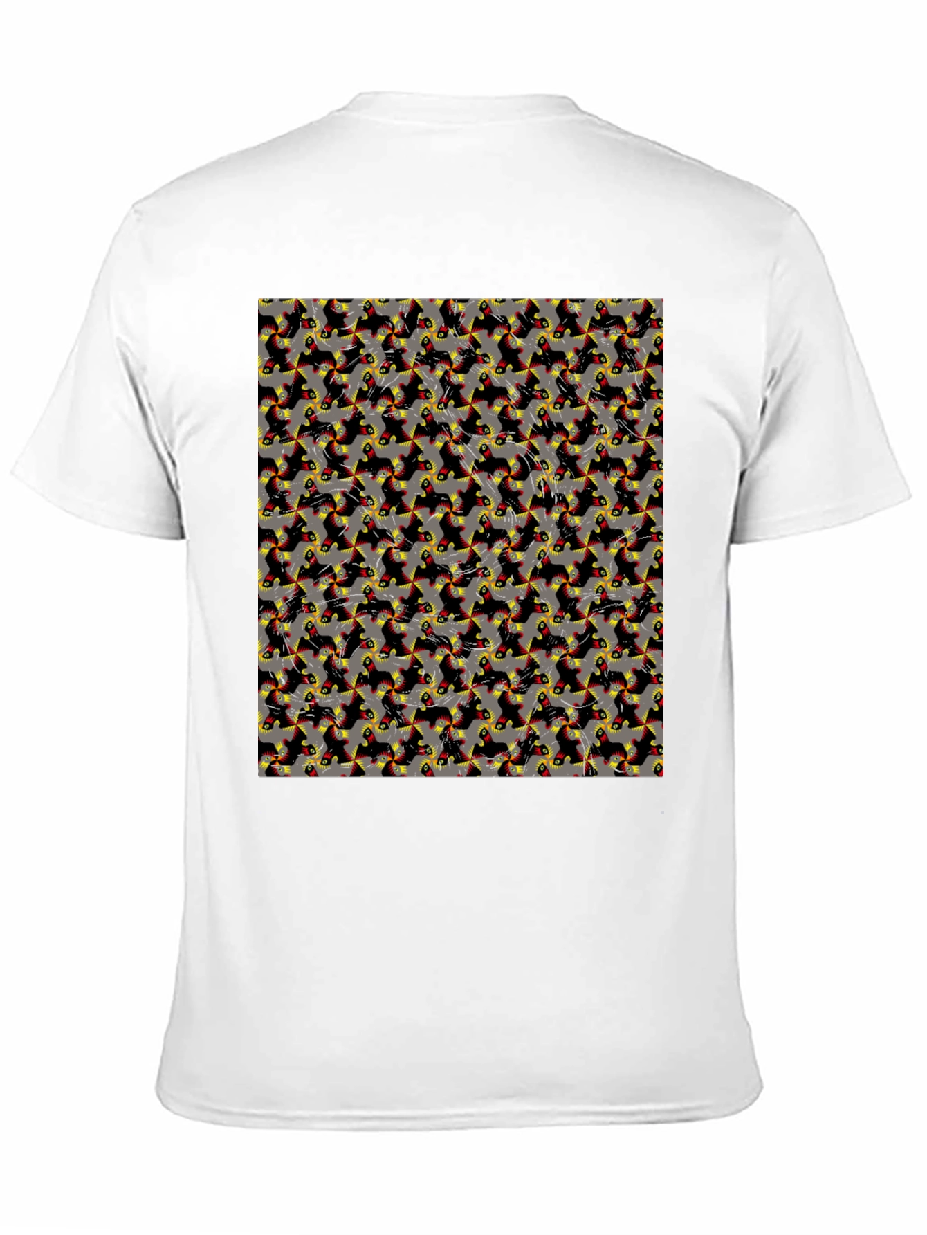 Patterned Print Mens Casual T-Shirt