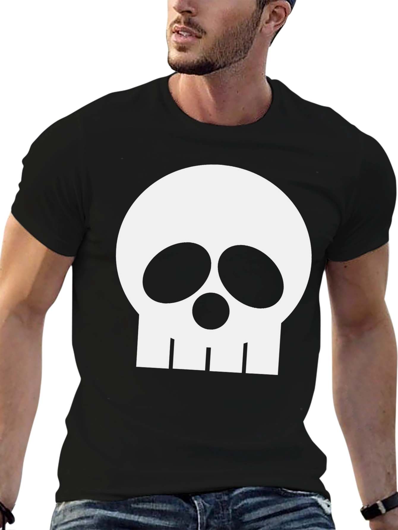 Skull Graphic Black T-Shirt - Modern Style