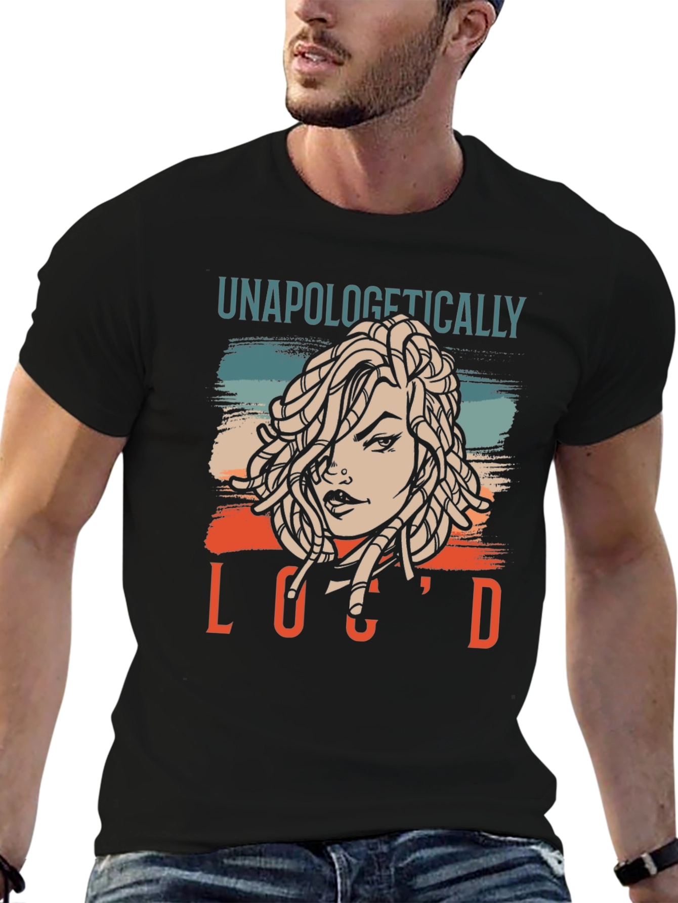 Unapologetically Locd Graphic T-Shirt - Black