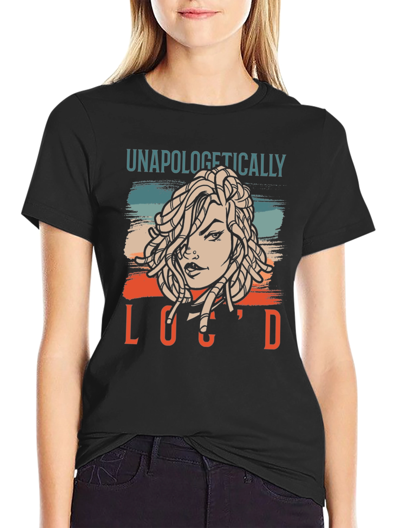 Unapologetically Locd Graphic T-Shirt - Black