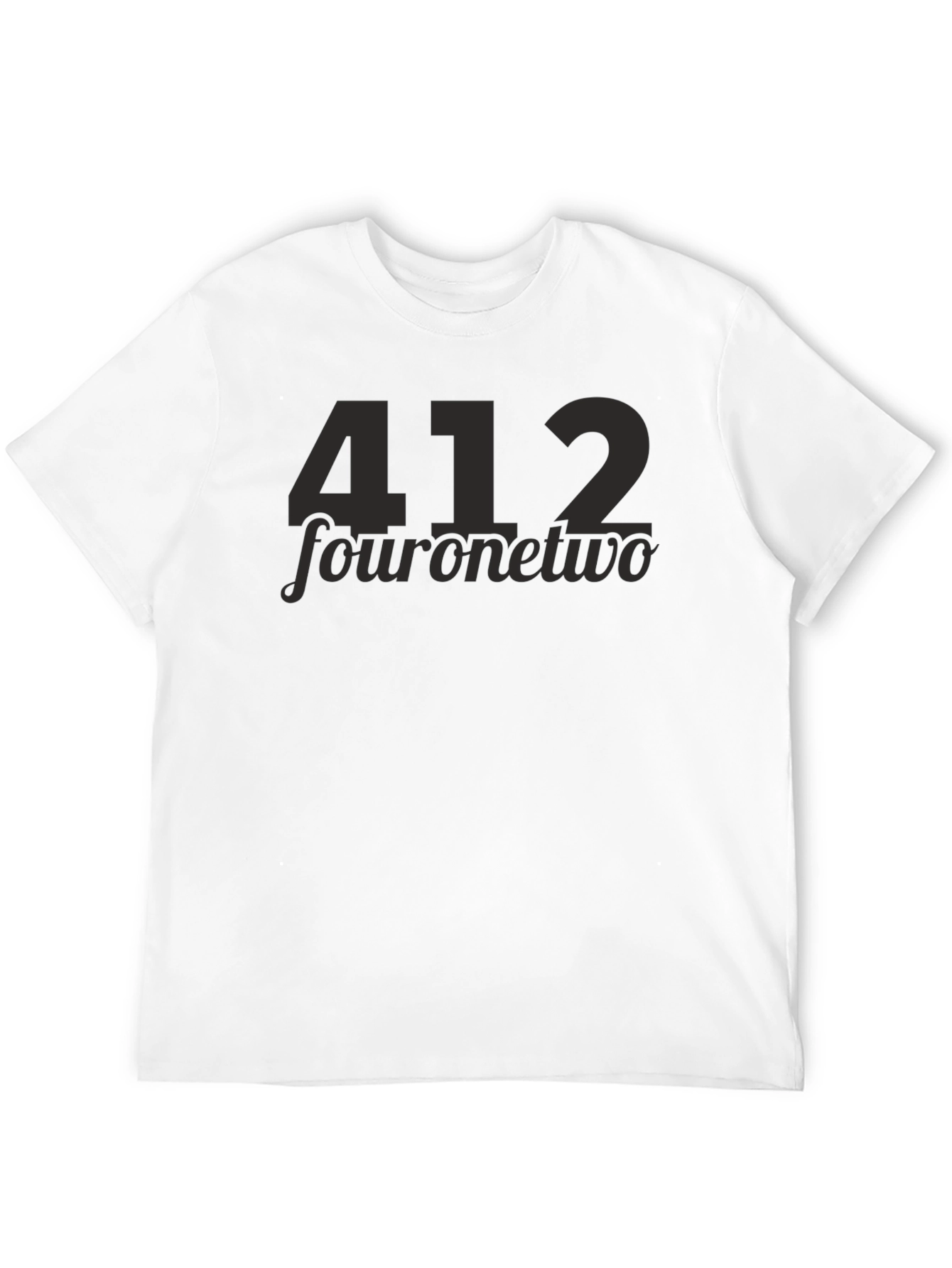 412 Four One Two Black T-Shirt